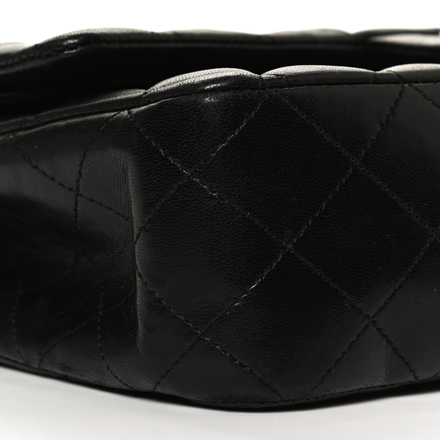 Chanel Lambskin Quilted Medium Double Flap Black 9 of 13