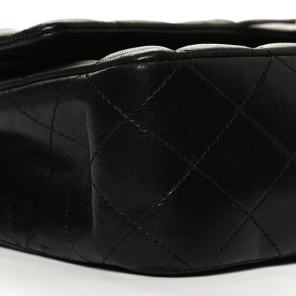 Chanel Lambskin Quilted Medium Double Flap Black 9 of 13