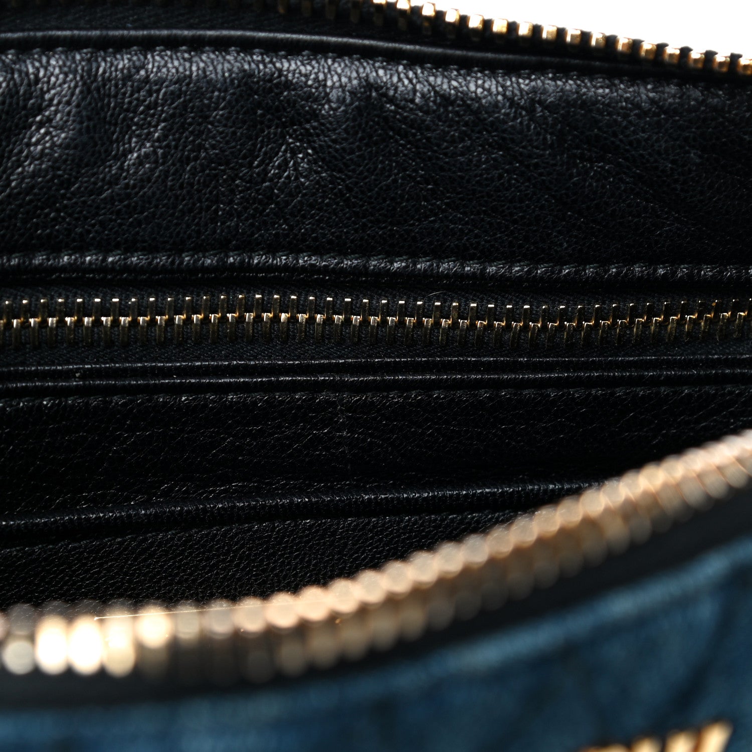 Miu Miu Denim Matelasse Clutch Blue 7 of 14