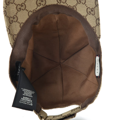 Gucci Monogram Textured Dollar Calfskin Zeno Baseball Hat S Beige 5 of 7