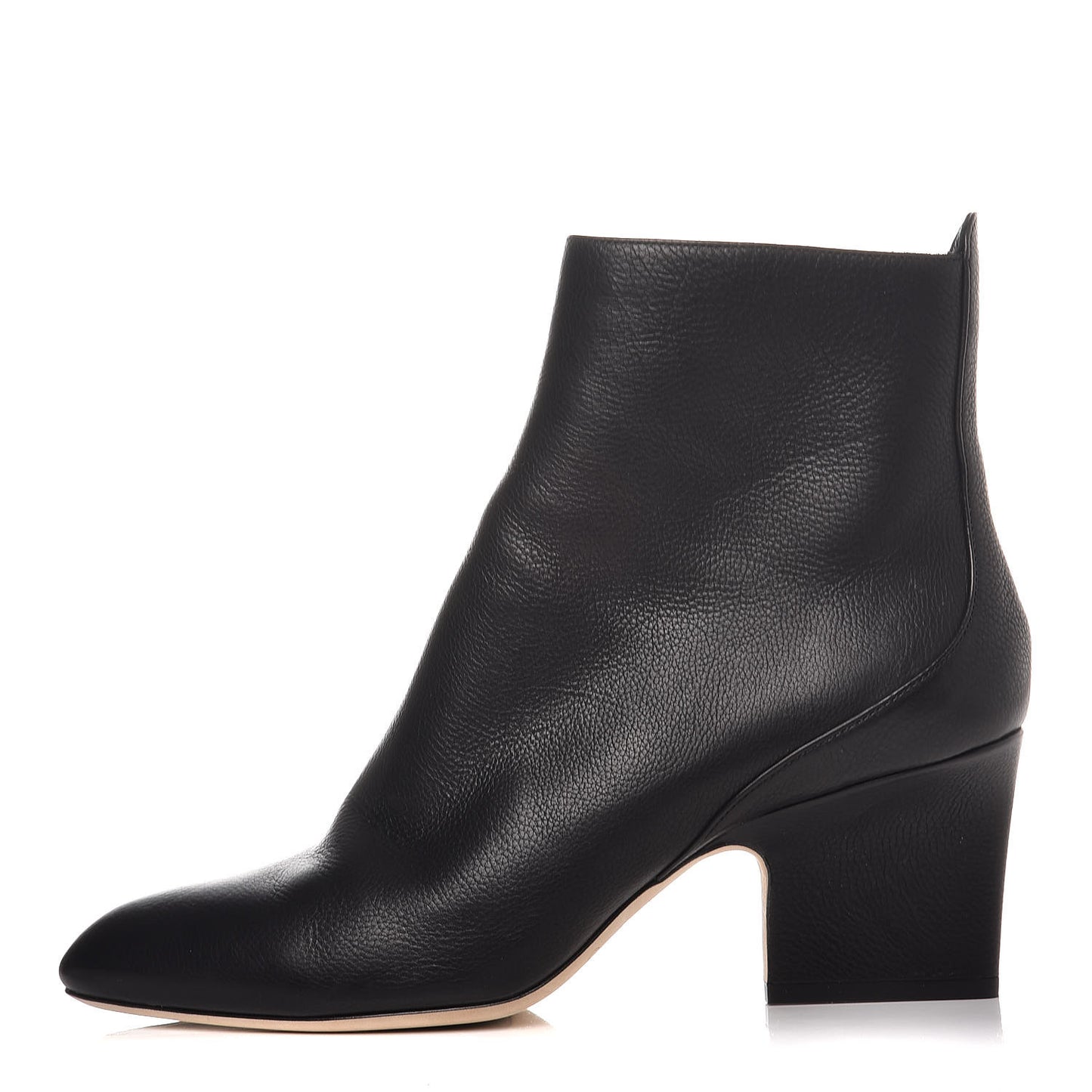 Grainy Calfskin Autumn 65 Ankle Boots 38 Black