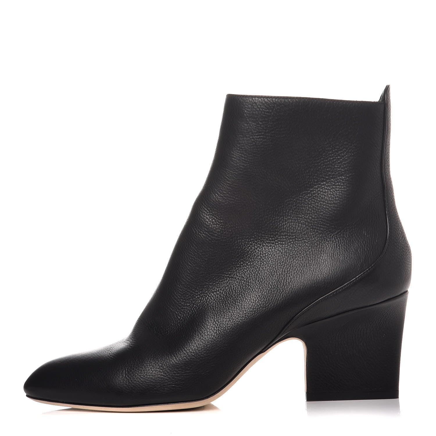 Jimmy Choo Grainy Calfskin Autumn 65 Ankle Boots 38 Black 1 of 14