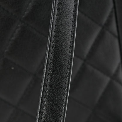 Chanel Lambskin Quilted Large Duma Drawstring Backpack Black 11 of 14
