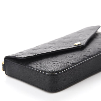 Louis Vuitton Empreinte Pochette Felicie Chain Wallet Black 6 of 12