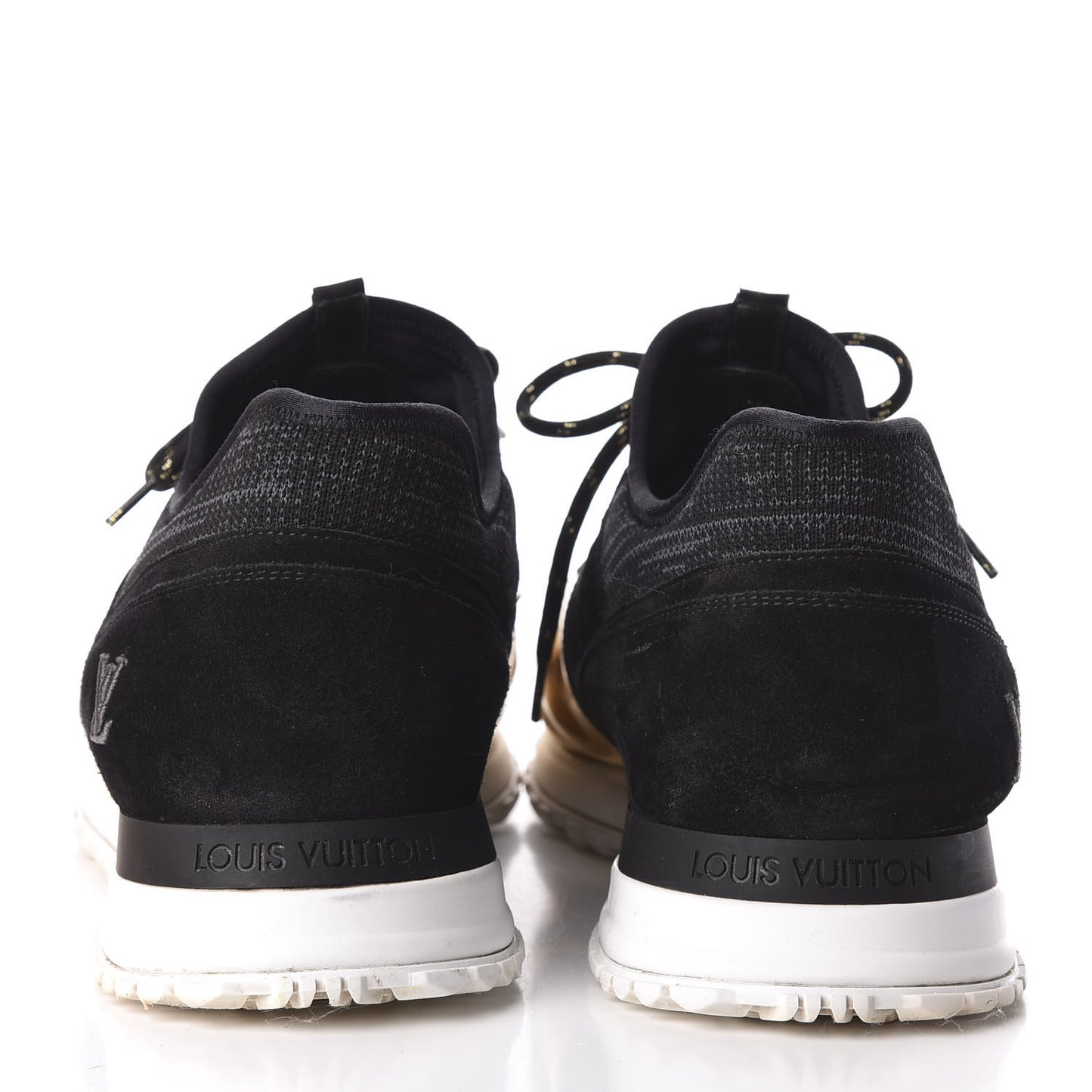 Metallic Patent Suede Run Away Sneakers 10.5 Black