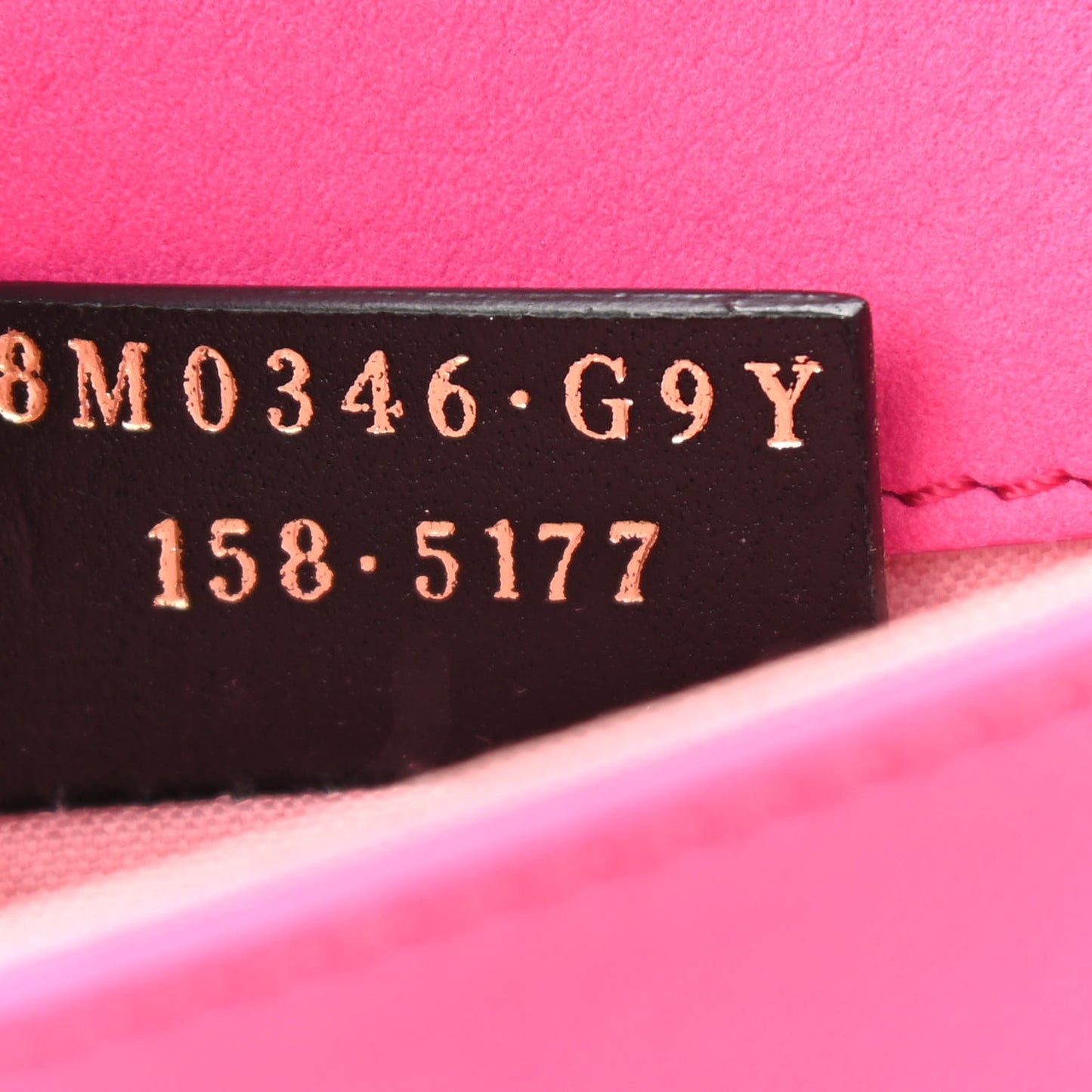 Vitello Flamingo Tube Wallet on Chain Fuchsia