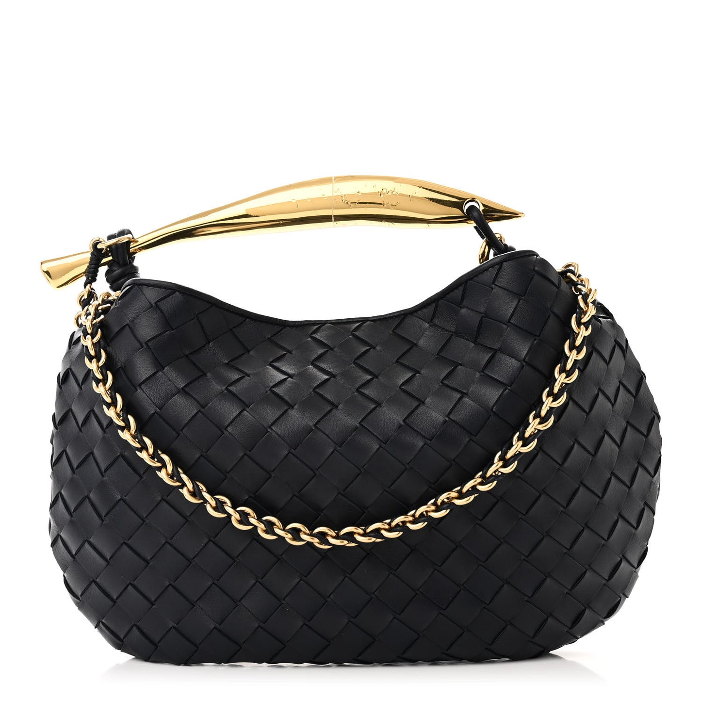Nappa Intrecciato Sardine With Chain Bag Space