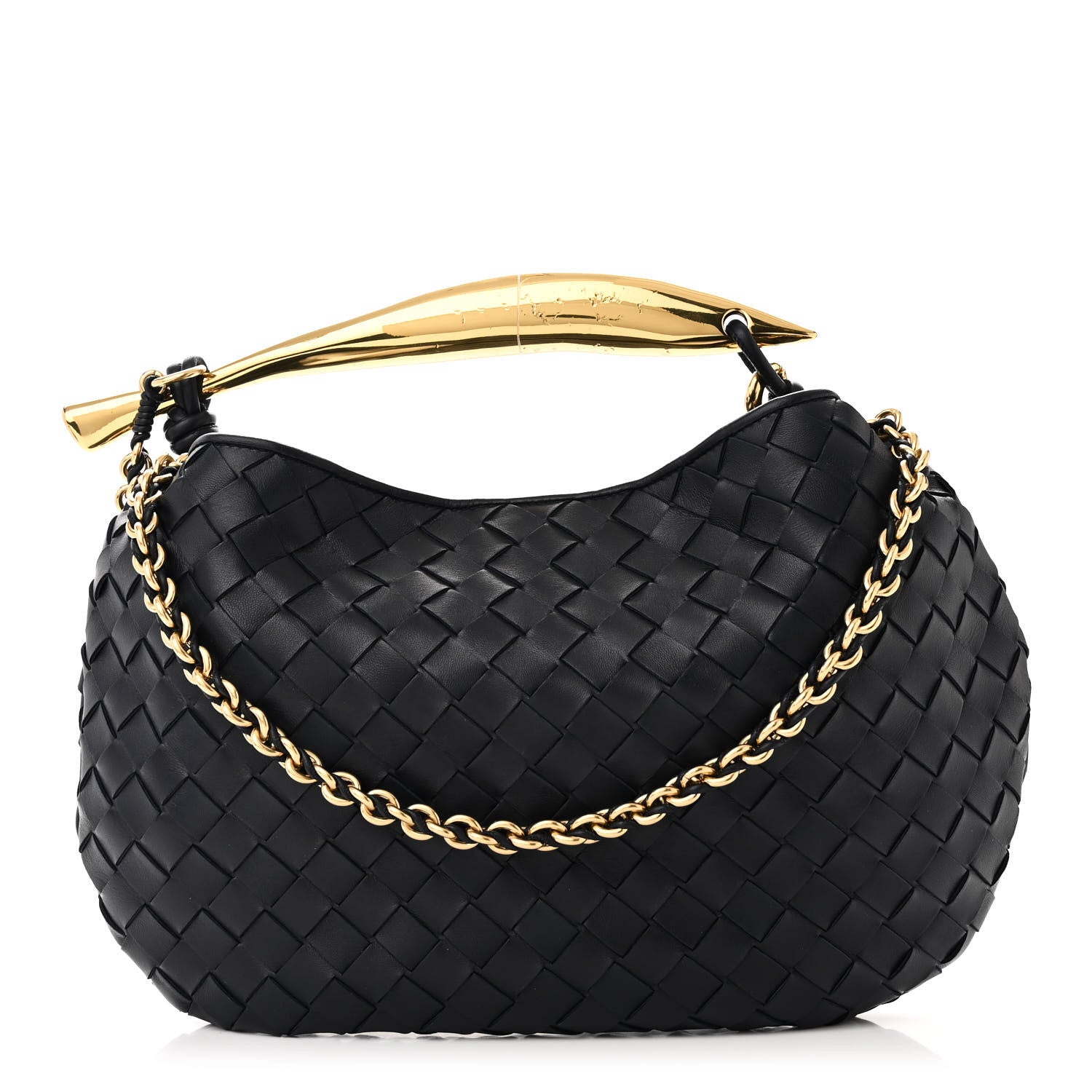 Bottega Veneta Nappa Intrecciato Sardine With Chain Bag Space 1 of 10