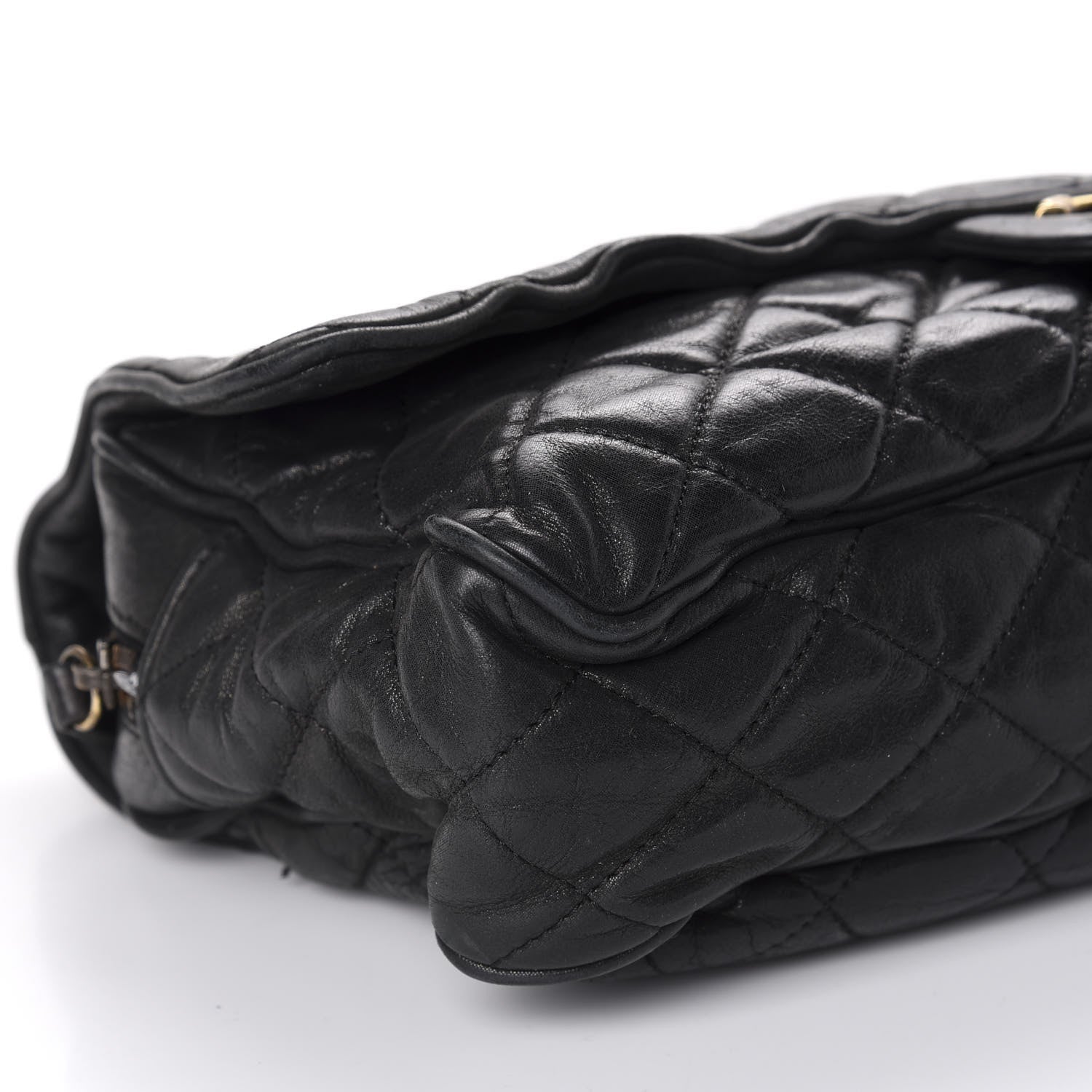 Chanel Iridescent Calfskin Quilted Maxi Shiva Flap Black 6 of 10