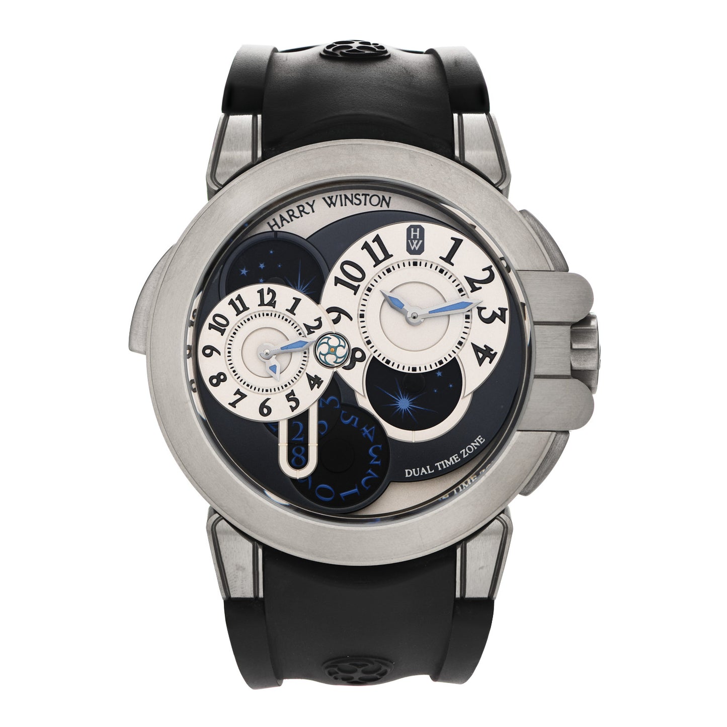 Stainless Steel Rubber 44mm Zalium Ocean Project Z4 Automatic Watch Black