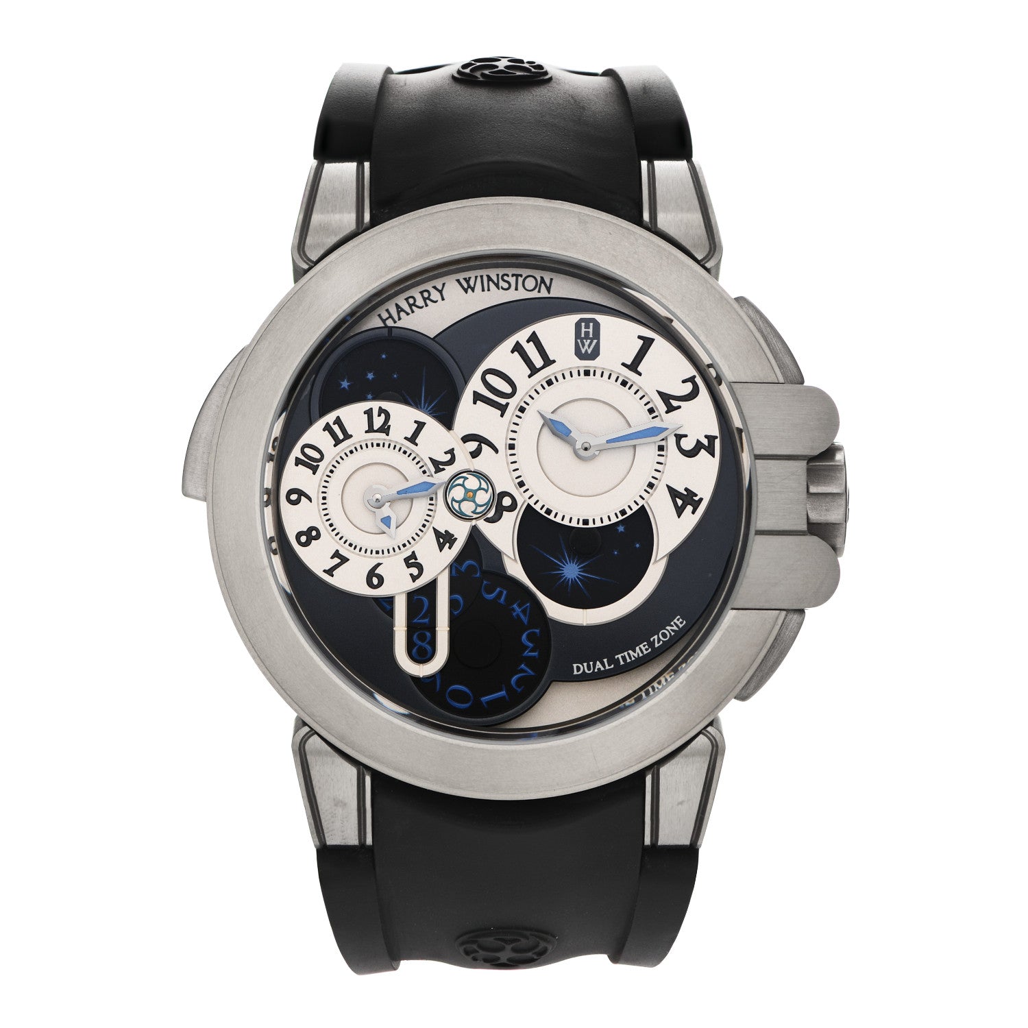Harry Winston Stainless Steel Rubber 44mm Zalium Ocean Project Z4 Automatic Watch Black 1 of 5