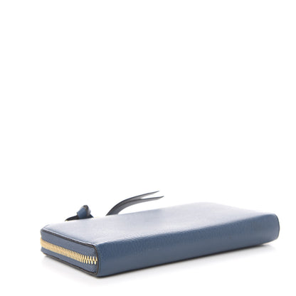 Chloe Grained Calfskin Alphabet Long Zip Around Wallet Vinyl Blue 3 of 8