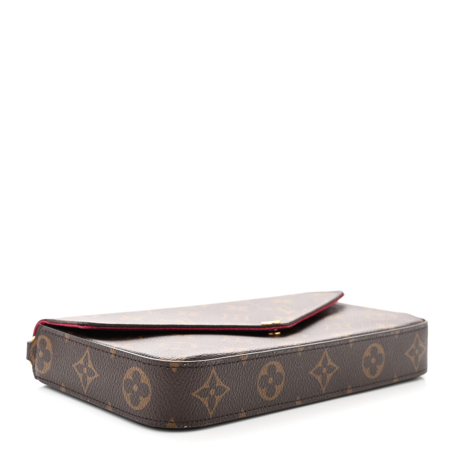 Louis Vuitton Monogram Pochette Felicie Chain Wallet Fuchsia 5 of 12