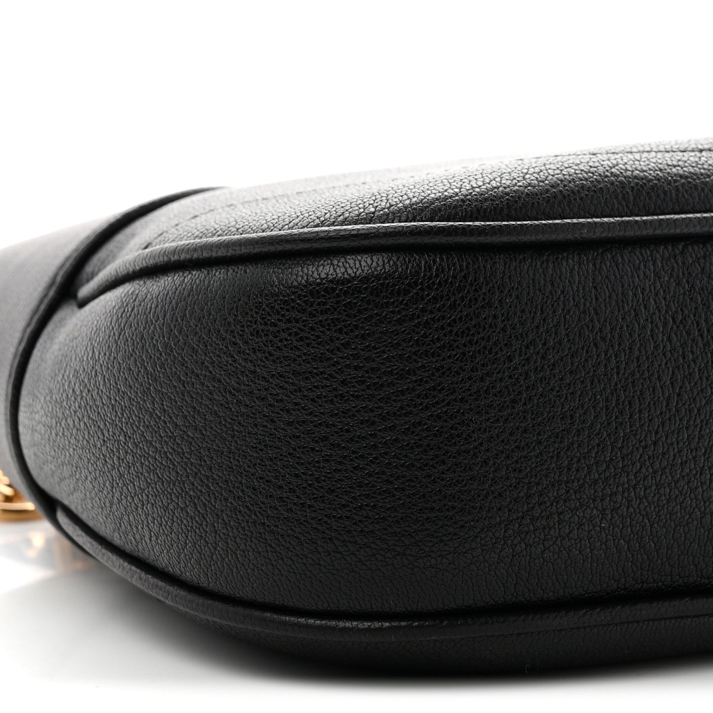 Goatskin Small Aphrodite Shoulder Bag Black
