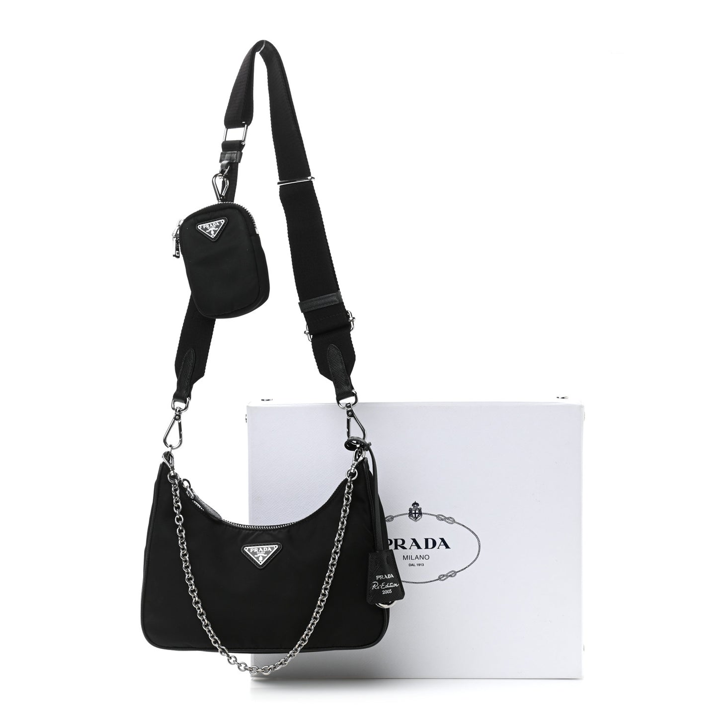 Nylon Re-Edition 2005 Shoulder Bag Black