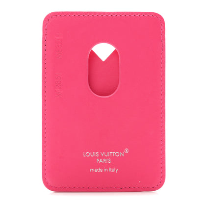 Louis Vuitton Monogram Macassar Magnetic Card Holder Pondichery Pink 5 of 8