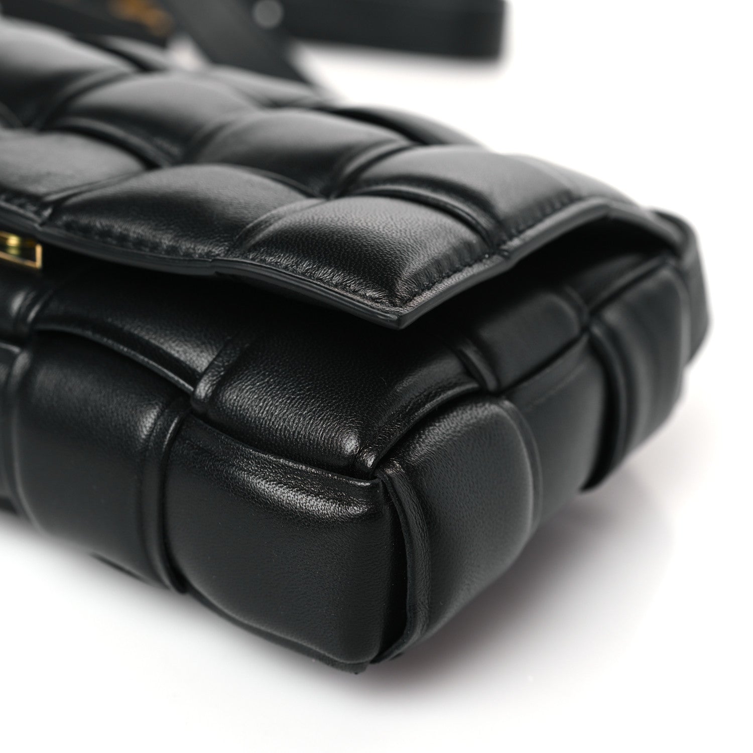 Bottega Veneta Nappa Maxi Intreccio Small Padded Cassette Crossbody Bag Black 9 of 9
