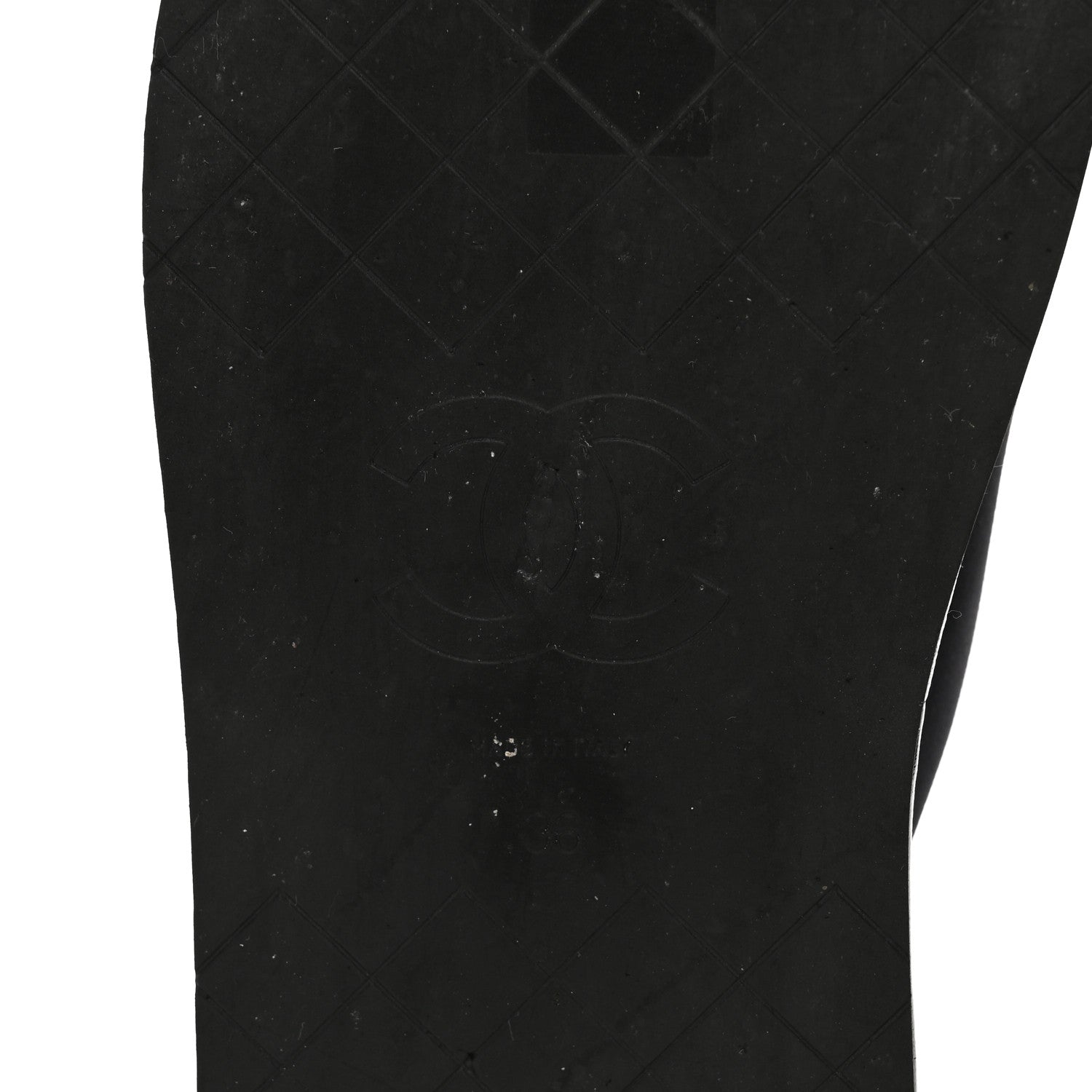 Chanel Fabric CC Mules Sandals 36 Black 9 of 9