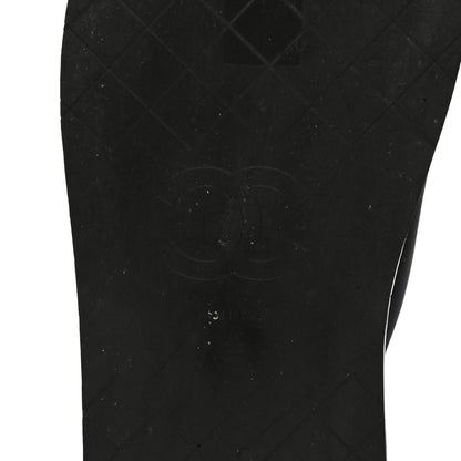 Chanel Fabric CC Mules Sandals 36 Black 9 of 9