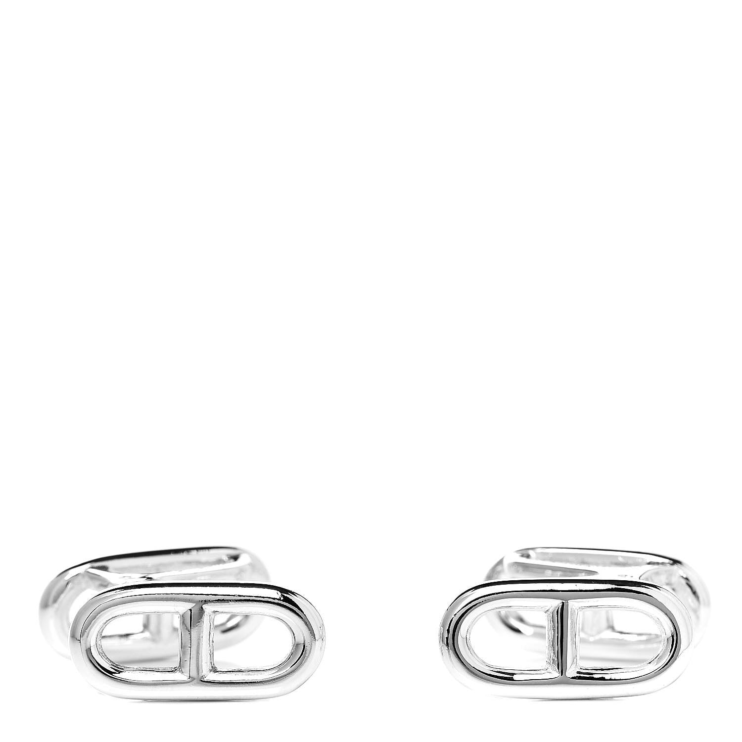 Hermes Sterling Silver Marine Cufflinks 1 of 5