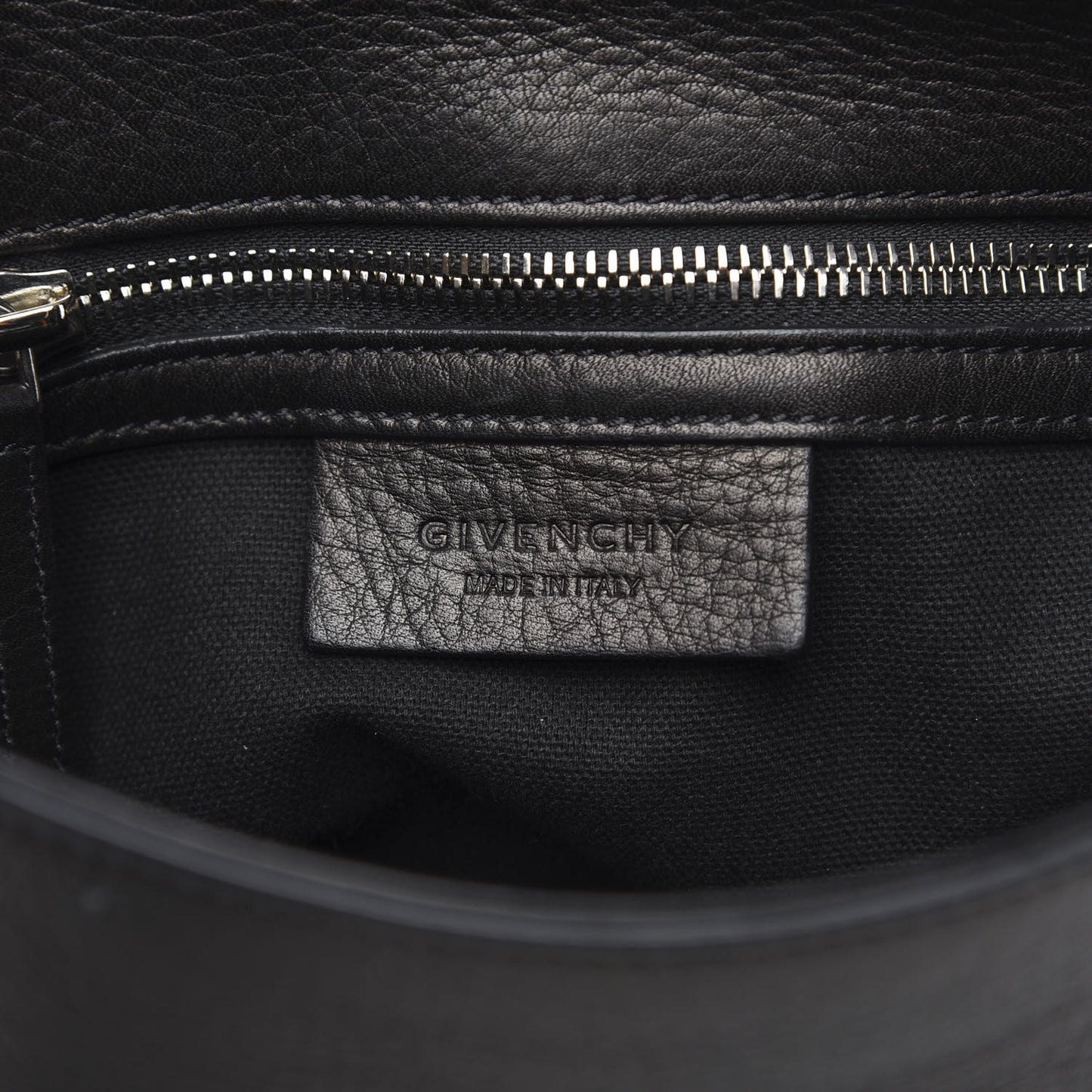 Calfskin Small Pandora Pure Flap Bag Black