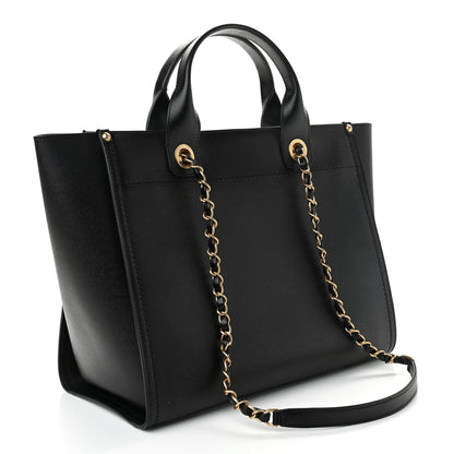 Chanel Caviar Small Studded Deauville Tote Black 3 of 10
