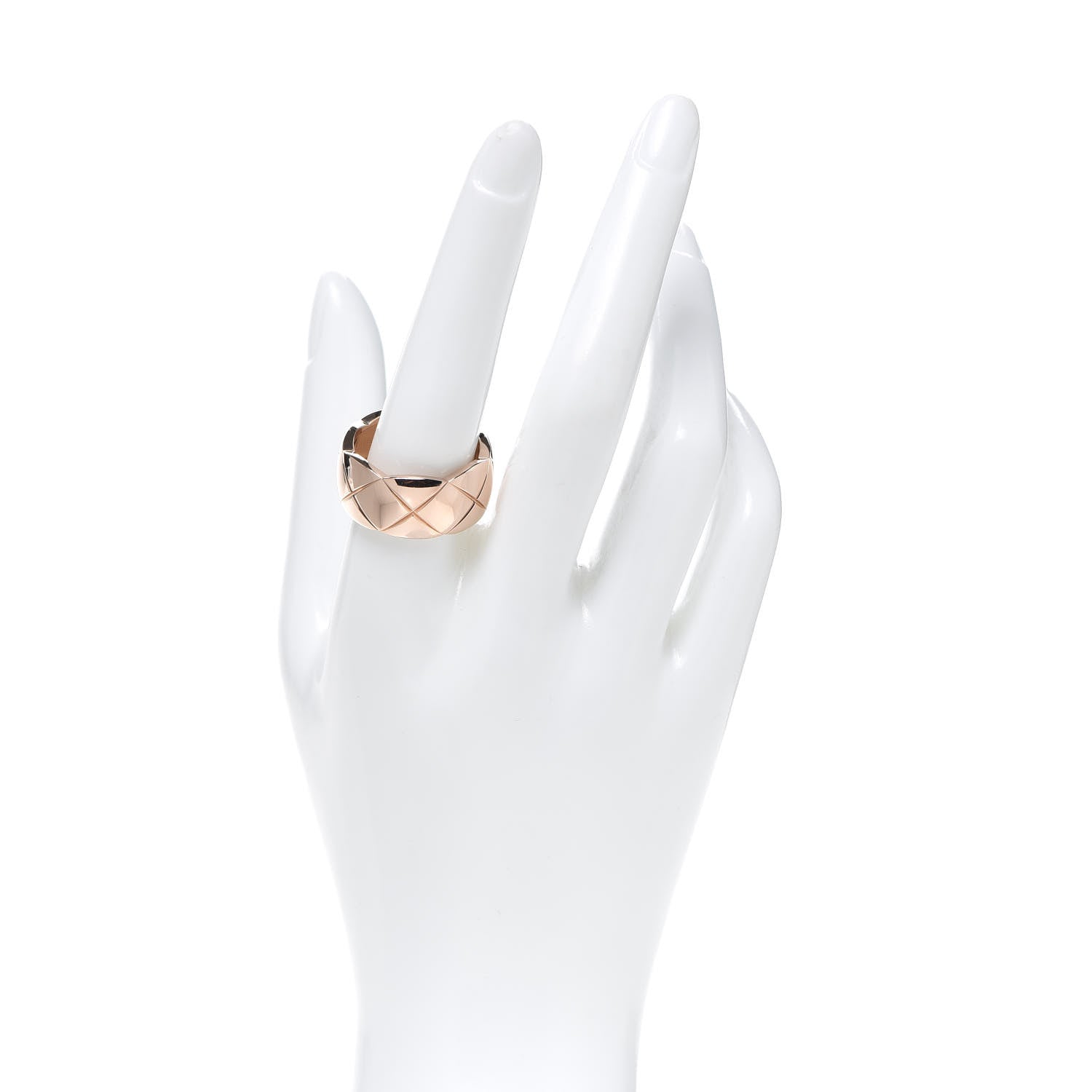 Chanel 18K Beige Gold Large Coco Crush Ring 62 10 2 of 6