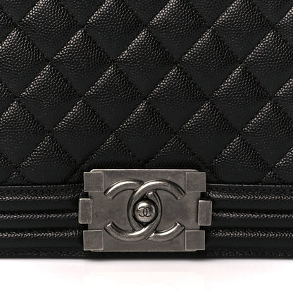 Chanel Caviar Quilted New Medium Boy Flap Black 9 of 11