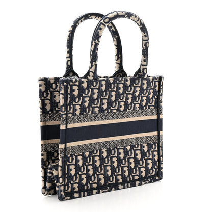 Christian Dior Oblique Small Book Tote Blue Multicolor 3 of 13