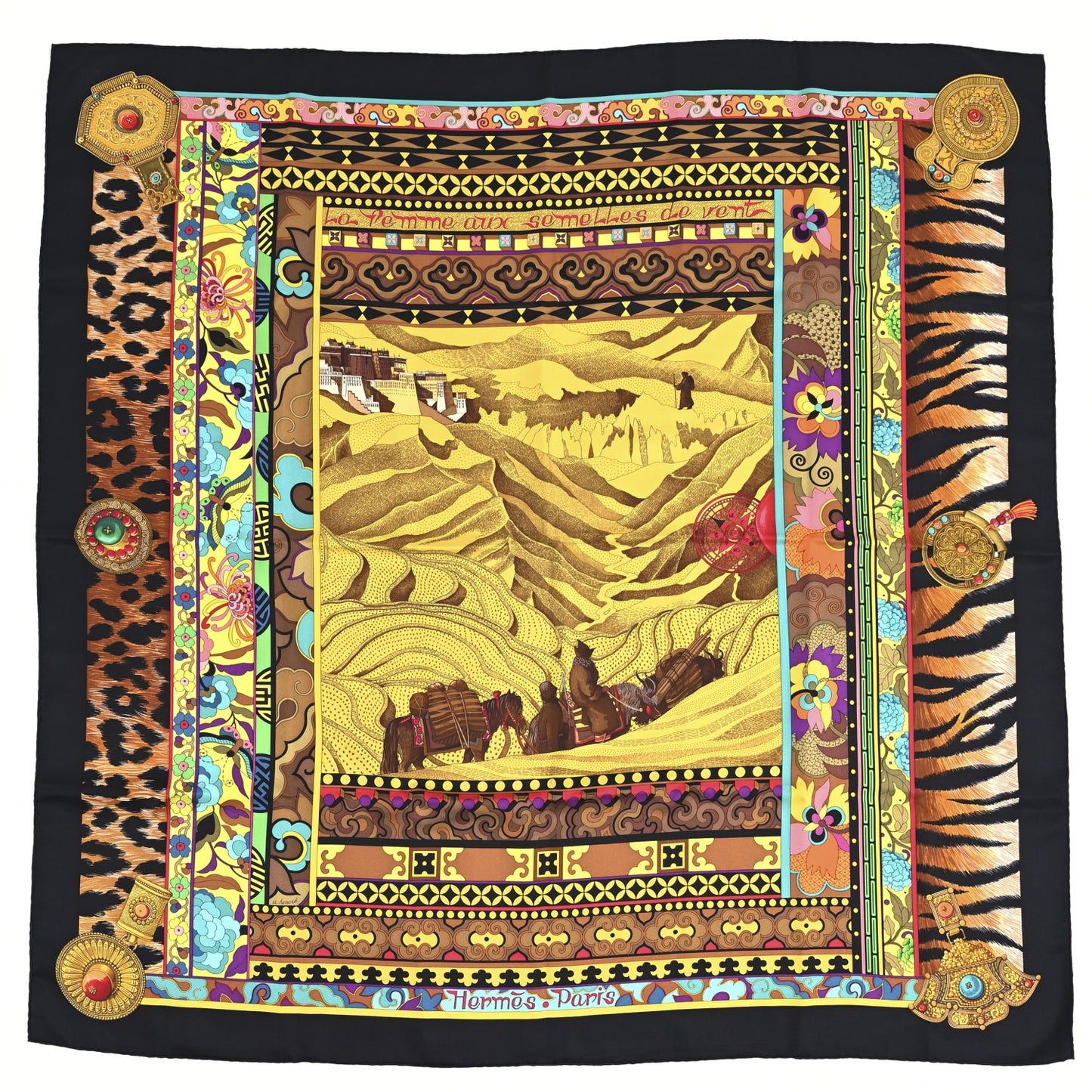 Silk La Femme Aux Semelles de Vent Shawl 140