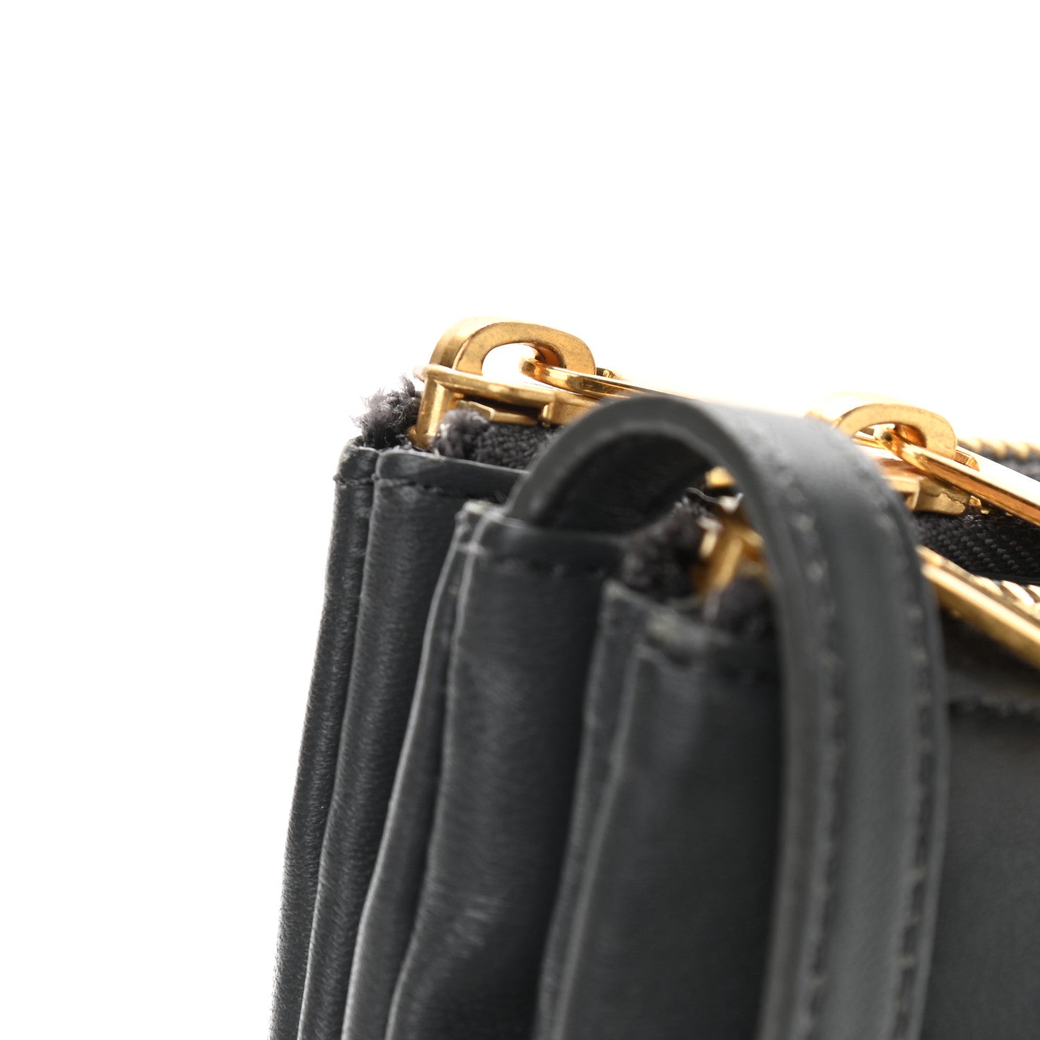 Celine Lambskin Small Trio Crossbody Bag Black 11 of 11