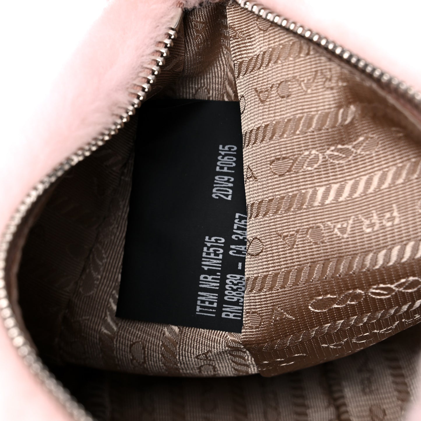 Shearling Mini Re-Edition 2000 Bag Orchidea
