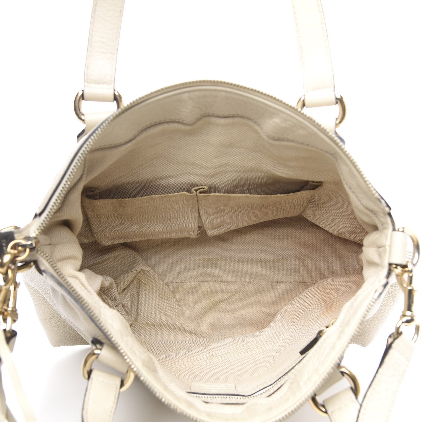 Cellarius Calfskin Small Soho Top Handle Satchel Off White