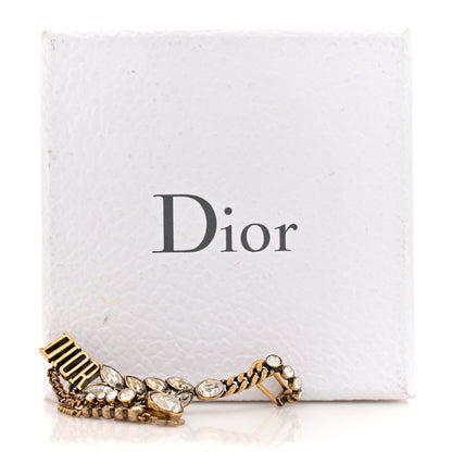 Christian Dior Metal Crystal J'Adior Laurier Ear Cuff Gold 4 of 4