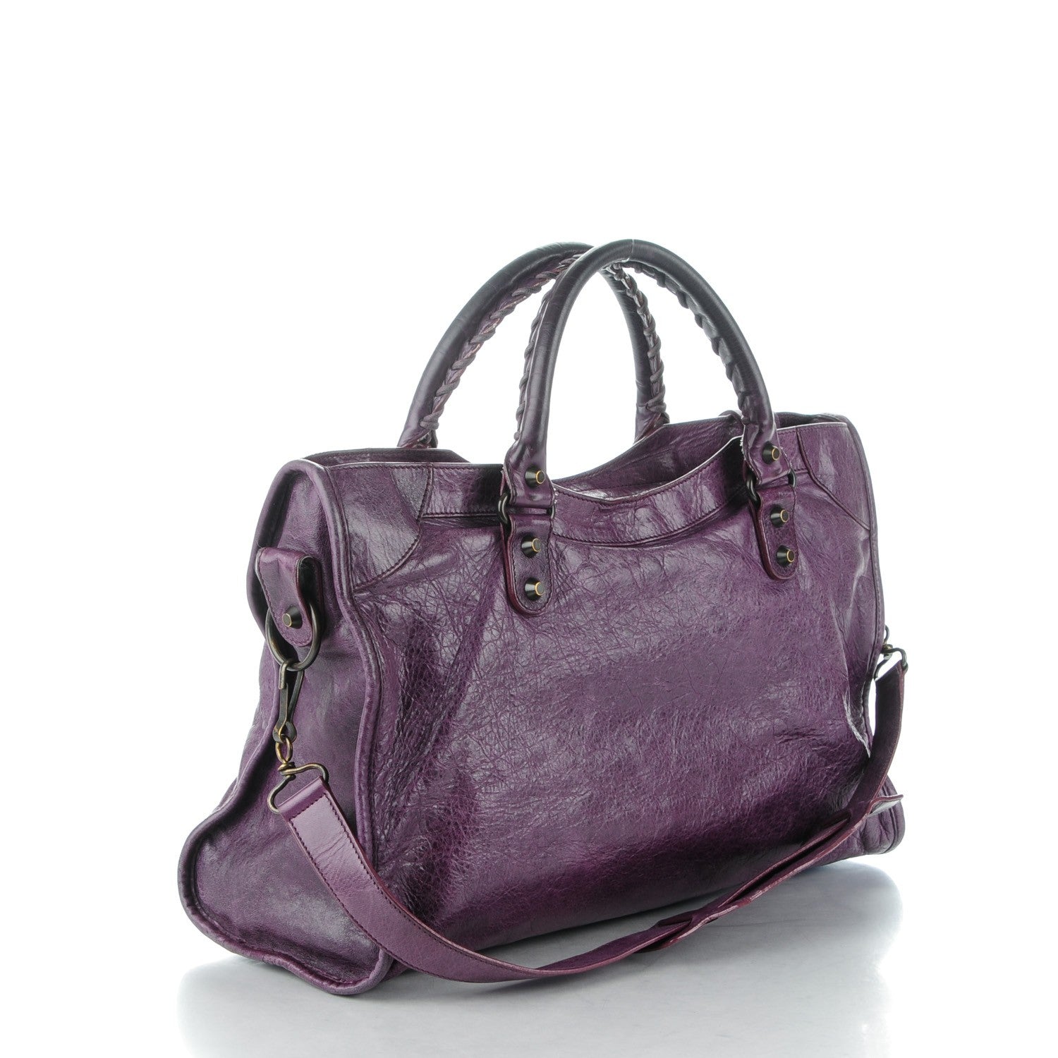 Balenciaga Agneau Classic Hardware City Raisin 3 of 8