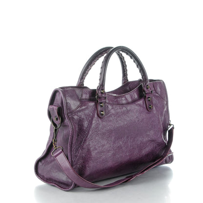 Balenciaga Agneau Classic Hardware City Raisin 3 of 8