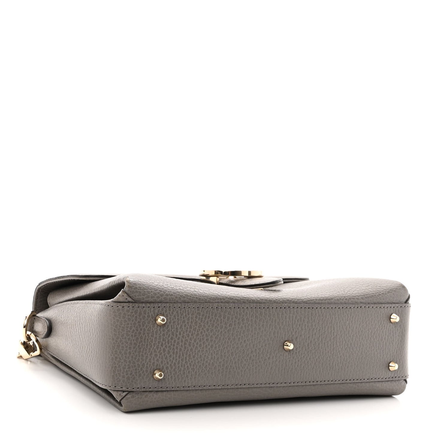 Dollar Calfskin Interlocking G Top Handle Shoulder Bag Loess
