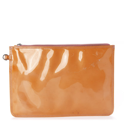 Chanel Patent Perforated CC Shopping Tote Orange 15 of 19