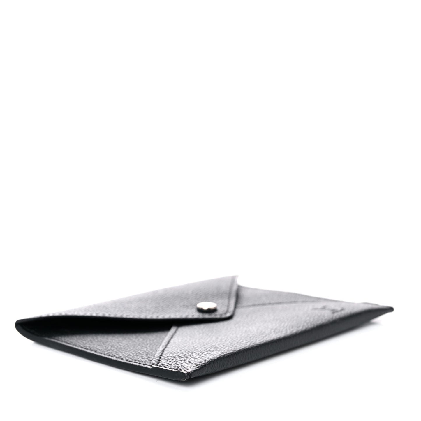 Calfskin Envelope Pouch Black