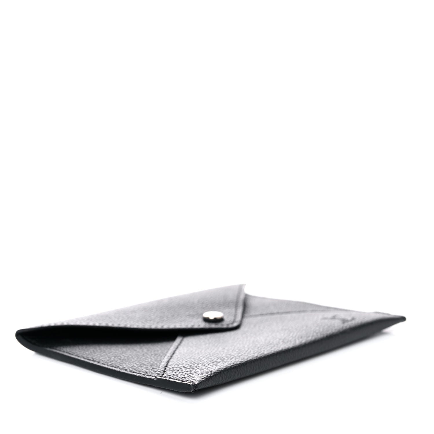 Louis Vuitton Calfskin Envelope Pouch Black 4 of 8