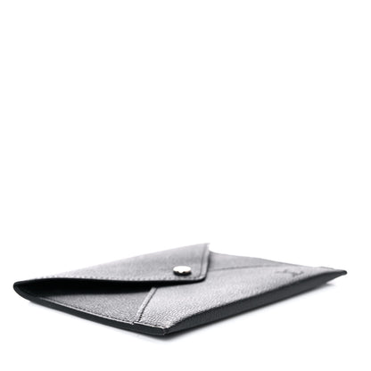 Louis Vuitton Calfskin Envelope Pouch Black 4 of 8