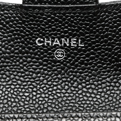 Chanel Caviar Quilted Flap Card Holder Wallet Black 6 of 10