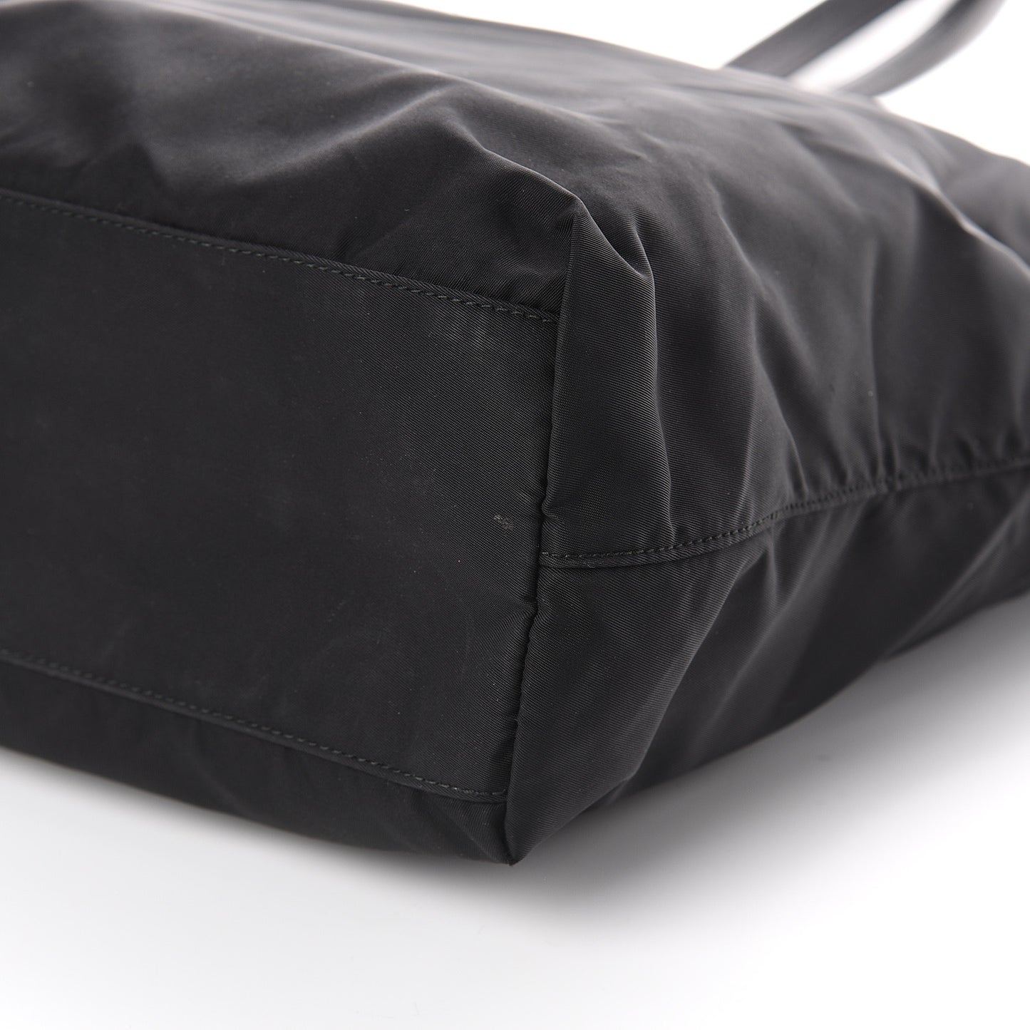 Tessuto Nylon Soft Calf Tote Nero Black