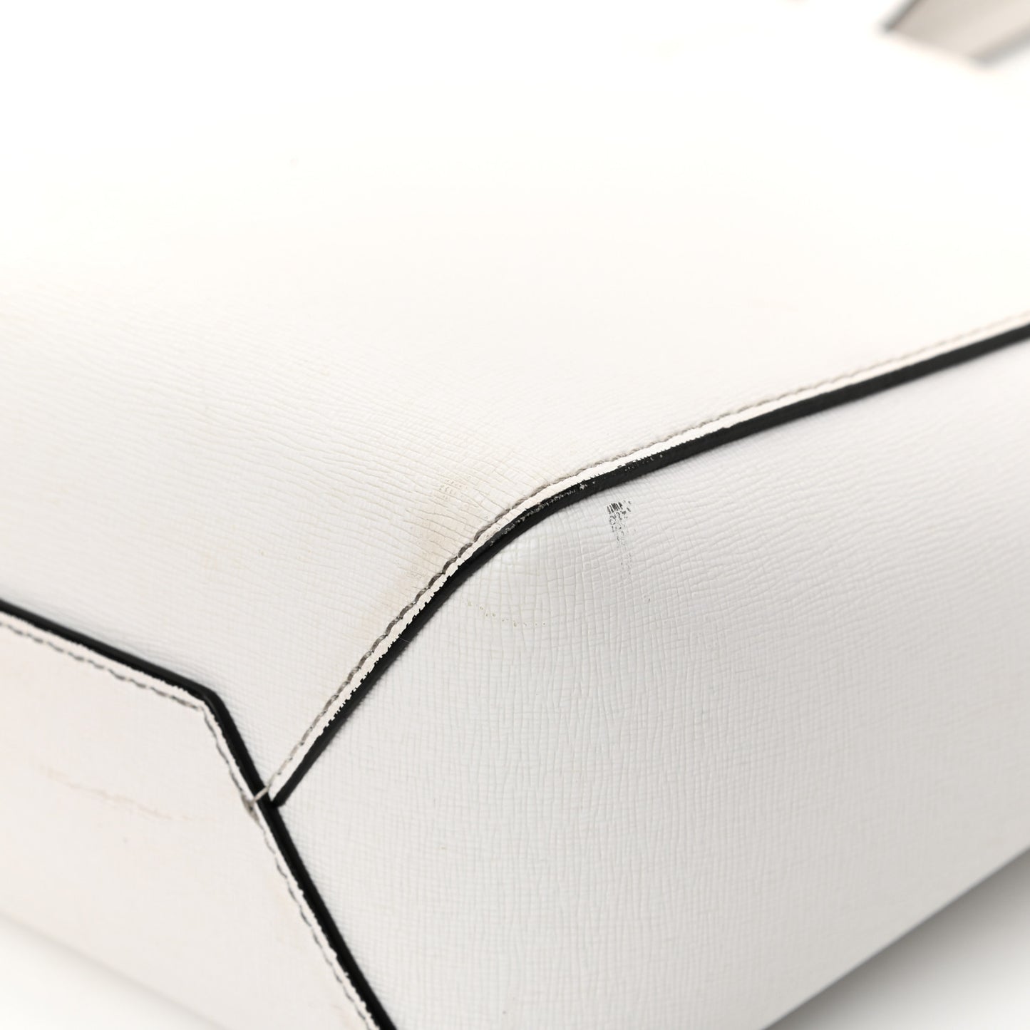 Calfskin Sculpture Tote Bag White