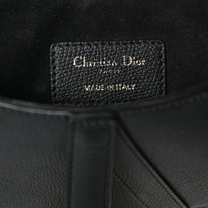Christian Dior Grained Calfskin Mini Saddle Bag Black 14 of 15