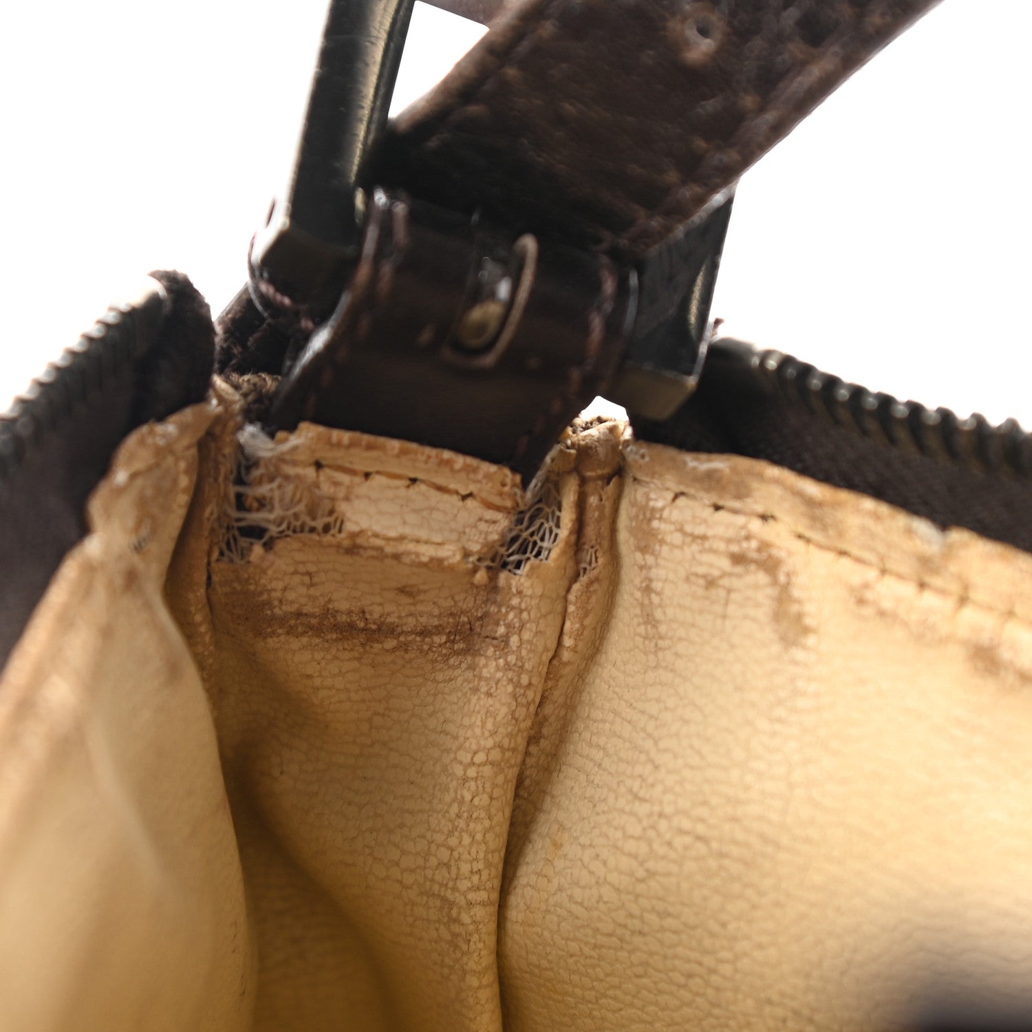 Fendi Zucchino Pochette Dark Brown 9 of 15