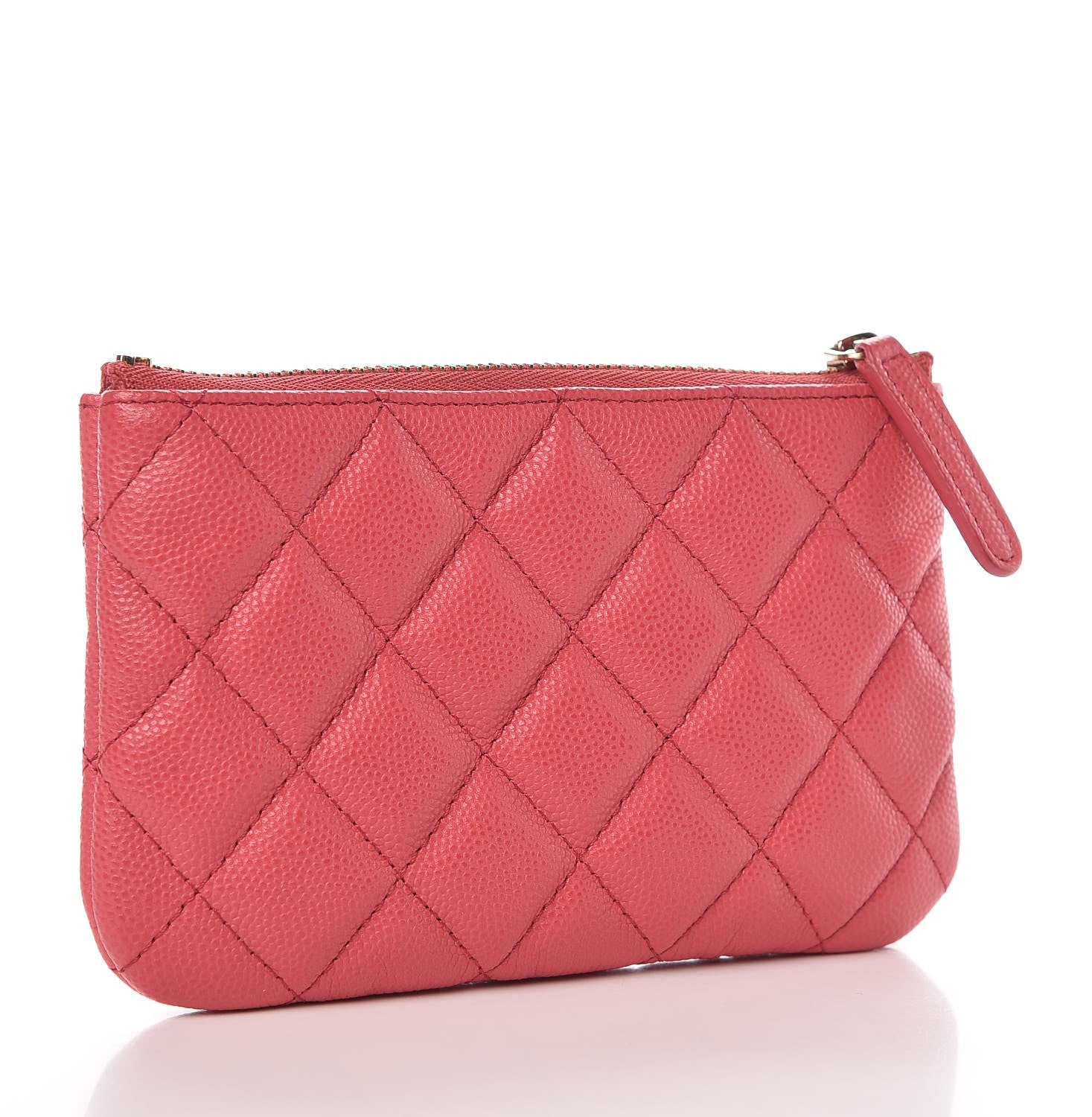 Chanel Caviar Quilted Small Cosmetic Case Pink 3 of 8