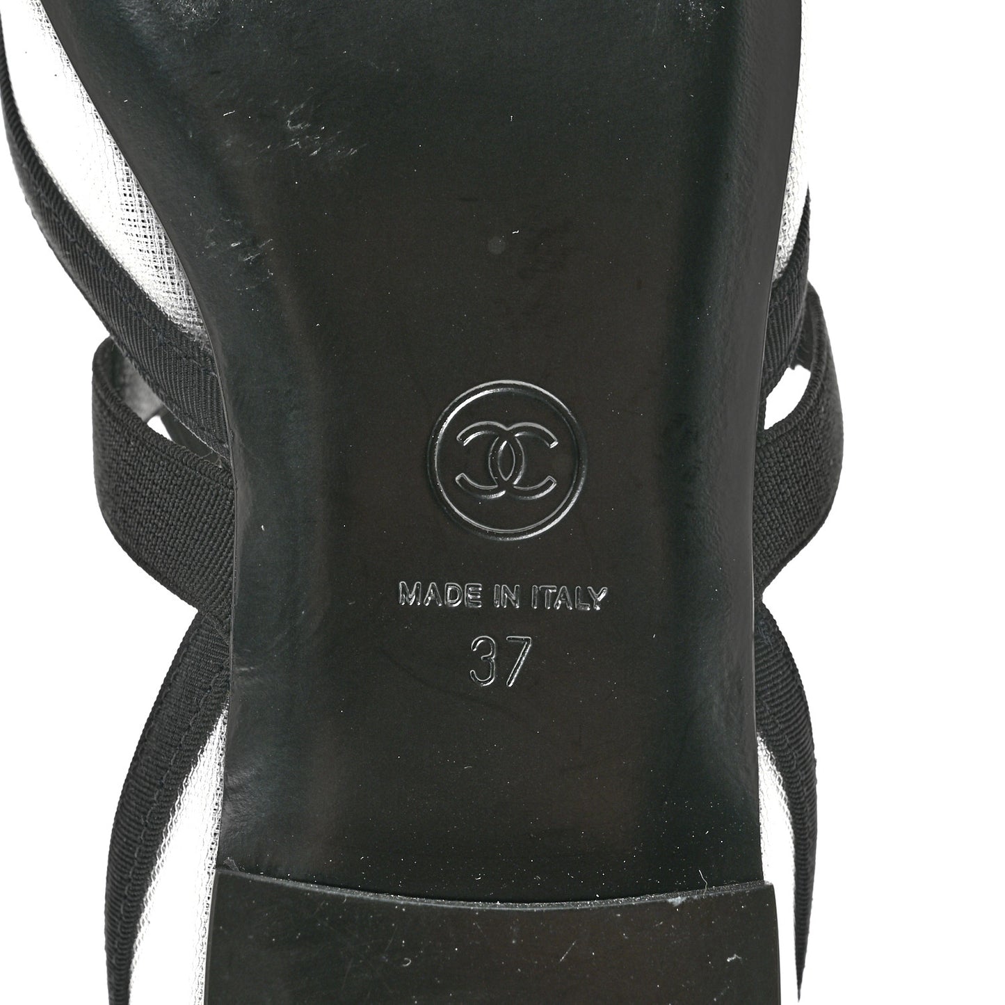 Mesh Grosgrain Mary Janes Flats 37 White Black