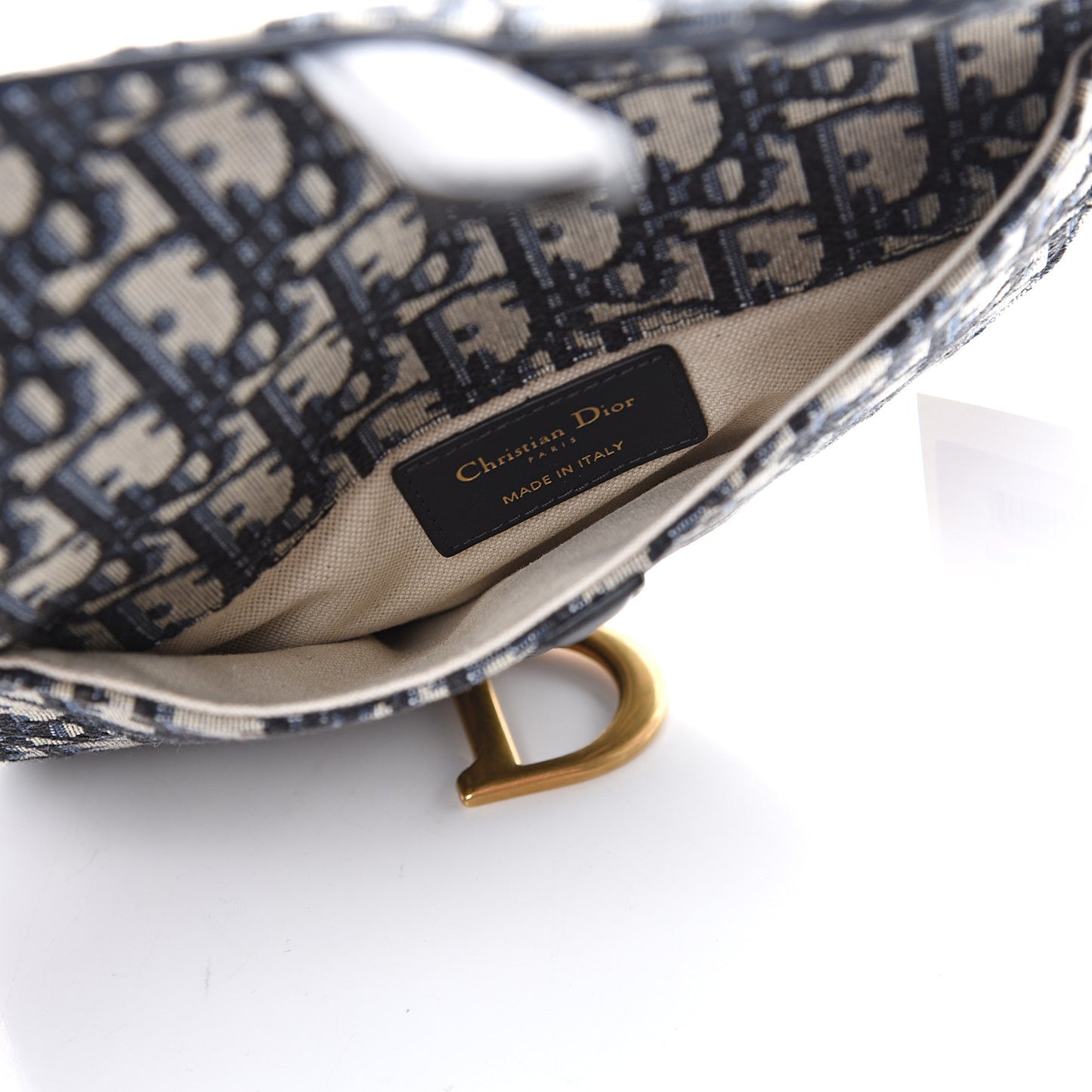 Oblique Saddle Belt Bag Blue