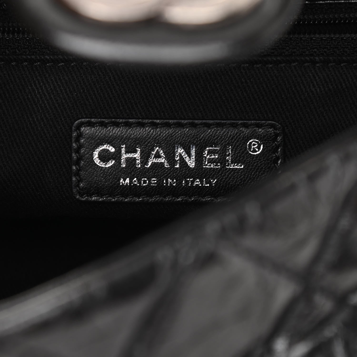 Chanel Aged Calfskin Flap Black 6 of 10